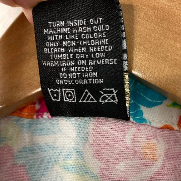 ENYCE New York Floral Cotton Denim Vest Girls' Size 7/8 - Picture 10 of 10